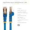 StarTech.com 7,5m CAT6a Ethernet Cable - 10 Gigabit Shielded Snagless RJ45 100W PoE Patch Cord - 10GbE STP Network Cable w/Strain Relief - Blue Individually Tested/Wiring is UL Certified/TIA