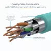StarTech.com 1,5m CAT6a Ethernet Cable - 10 Gigabit Shielded Snagless RJ45 100W PoE Patch Cord - 10GbE STP Network Cable w/Strain Relief - Aqua Individually Tested/Wiring is UL Certified/TIA