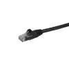 StarTech.com 7.5m CAT6 Ethernet Cable - Black CAT 6 Gigabit Ethernet Wire -250MHz 100W PoE RJ45 UTP Network/Patch Cord Snagless w/Strain Relief Individually Tested