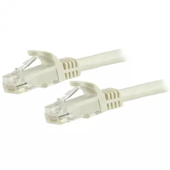 StarTech.com 1.5m CAT6 Ethernet Cable - White CAT 6 Gigabit Ethernet Wire -250MHz 100W PoE RJ45 UTP Network/Patch Cord Snagless w/Strain Relief Individually Tested