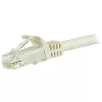 StarTech.com 1.5m CAT6 Ethernet Cable - White CAT 6 Gigabit Ethernet Wire -250MHz 100W PoE RJ45 UTP Network/Patch Cord Snagless w/Strain Relief Individually Tested