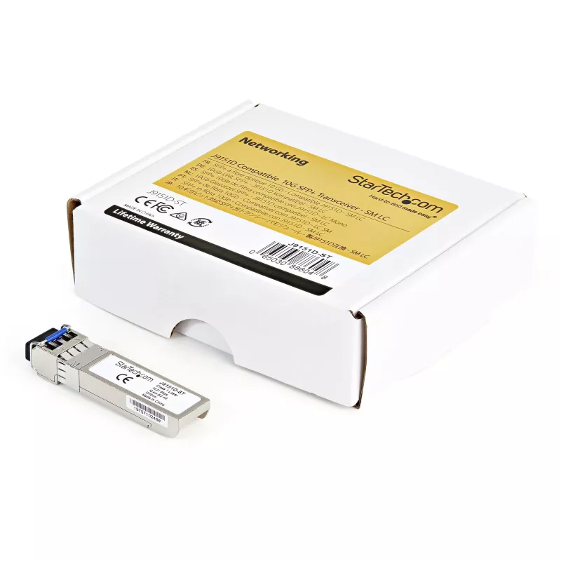 StarTech.com HPE J9151D Compatible SFP+ Module - 10GBASE-LR - 10GbE Single Mode Fiber Optic Transceiver - 10GE Gigabit Ethernet SFP+ - LC 10km - 1310nm - DDM HPE 2540, 2920, 2930M
