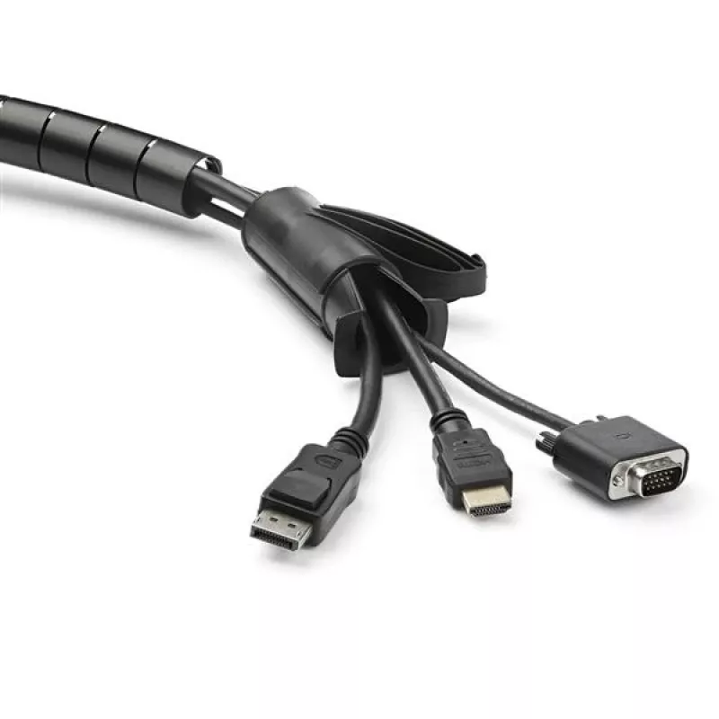 StarTech.com 1.5 m (4.9 ft.) Cable-Management Sleeve - Spiral - 45 mm (1.8 in.) Diameter