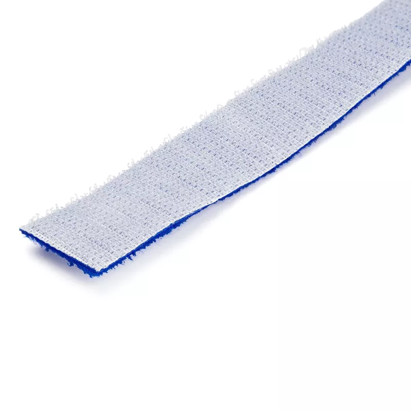 StarTech.com 25ft Hook and Loop Roll - Cut-to-Size Reusable Cable Ties - Bulk Industrial Wire Fastener Tape /Adjustable Fabric Wraps Blue / Resuable Self Gripping Cable Management Straps