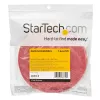 StarTech.com 25ft Hook and Loop Roll - Cut-to-Size Reusable Cable Ties - Bulk Industrial Wire Fastener Tape /Adjustable Fabric Wraps Red / Resuable Self Gripping Cable Management Straps