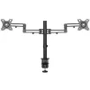 StarTech.com Desk Mount Dual Monitor Arm - Desk Clamp VESA Compatible Monitor Mount for up to 32 inch Displays - Ergonomic Articulating Monitor Arm - Height Adjustable/Tilt/Swivel/Rotating