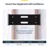 StarTech.com 4U Wall Mount Network Rack - 14 inch Deep (Low Profile) - 19 inch Patch Panel Bracket for Shallow Server and IT Equipment, Network Switches - 44lbs/20kg Weight Capacity, Black