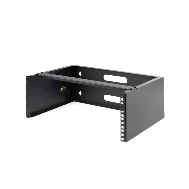 StarTech.com 4U Wall Mount Network Rack - 14 inch Deep (Low Profile) - 19 inch Patch Panel Bracket for Shallow Server and IT Equipment, Network Switches - 44lbs/20kg Weight Capacity, Black
