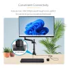 StarTech.com Desk Mount Monitor Arm with 2x USB 3.0 Ports, Full Motion Single Monitor Mount, up to 34 inch (17.6lb/8kg) VESA Display, Clamp/Grommet Mount, Mechanical Spring