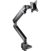StarTech.com Desk Mount Monitor Arm with 2x USB 3.0 ports, Slim Full Motion Single Monitor Mount, up to 34 inch (17.6lb/8kg) VESA Display, Clamp/Grommet Mount, Mechanical Spring