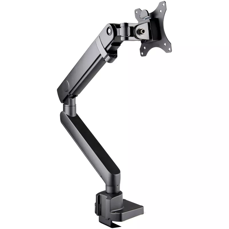 StarTech.com Desk Mount Monitor Arm with 2x USB 3.0 ports, Slim Full Motion Single Monitor Mount, up to 34 inch (17.6lb/8kg) VESA Display, Clamp/Grommet Mount, Mechanical Spring