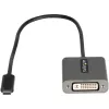 StarTech.com USB C to DVI Adapter - 1920x1200p USB-C to DVI-D Adapter Dongle - USB Type C to DVI Display/Monitor - Video Converter - Thunderbolt 3 Compatible - 12 inch Long Attached Cable - Upgraded Version of CDP2DVI