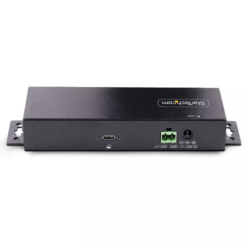 StarTech.com 7-Port Industrial USB 10Gbps Hub with Power Adapter, Metal, Mountable, 5x USB-A and 2x USB-C Downstream Ports, ESD Protection, Powered USB Hub, TAA
