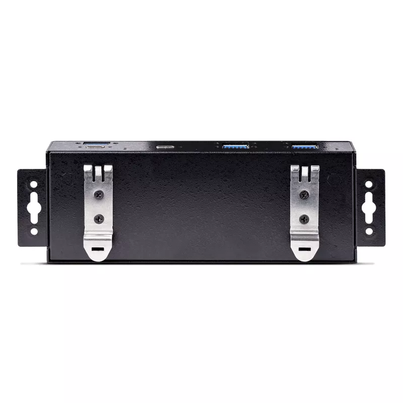 StarTech.com 7-Port Industrial USB 10Gbps Hub with Power Adapter, Metal, Mountable, 5x USB-A and 2x USB-C Downstream Ports, ESD Protection, Powered USB Hub, TAA