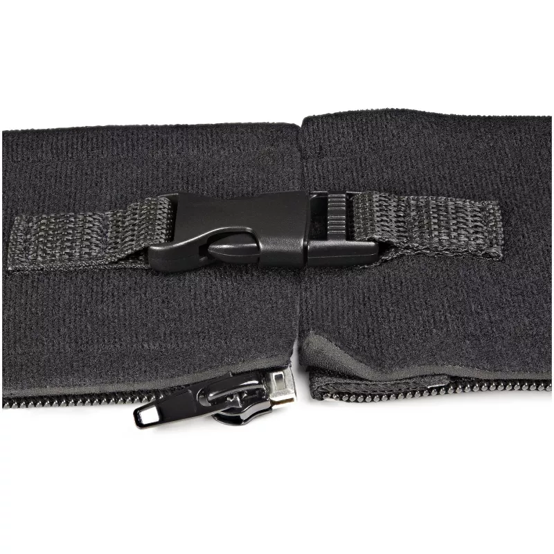 StarTech.com 40 inch (1m) Neoprene Cable Management Sleeve with Zipper & Buckle - 1.2 inch (3cm) Diameter - Computer/PC Power/Network/AV Cord Cover/Manager - Flexible Cable Organizer Wrap - Black