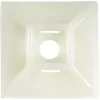 StarTech.com 100 Pack Cable Tie Mounts with Adhesive Tape for 0.21 in. (5.5 mm) Wide Ties - Nylon/Plastic Zip Tie Mounts - Electrical/Network Cable Wrap Mounts / 94V-2 Fire & UL Rated TAA