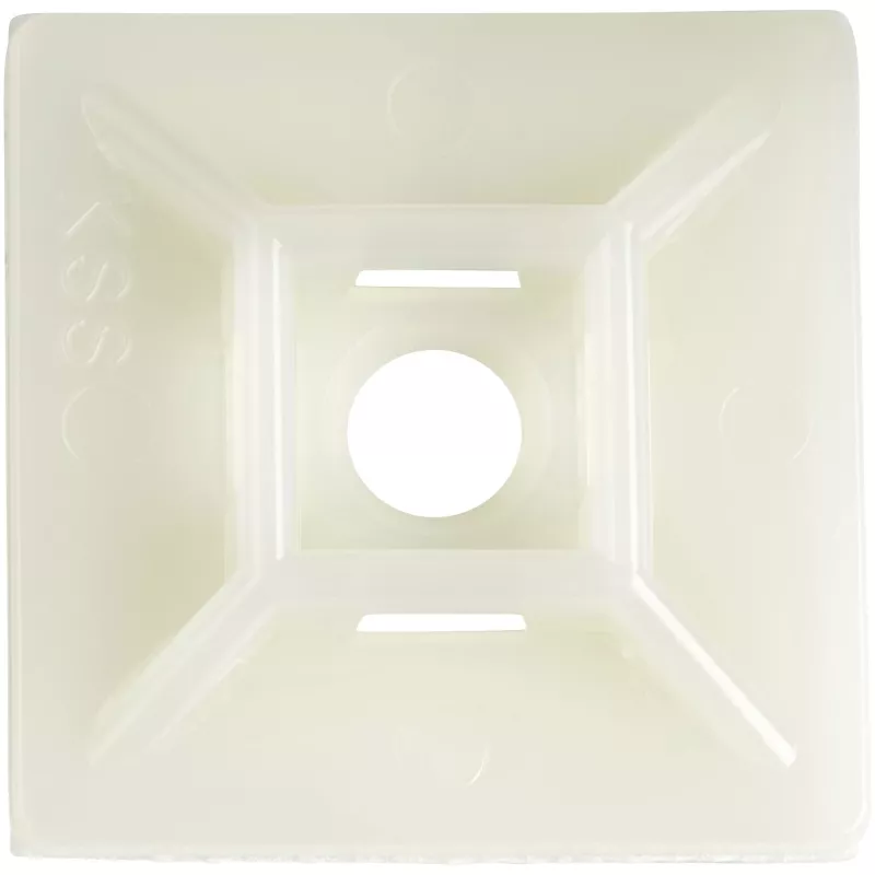 StarTech.com 100 Pack Cable Tie Mounts with Adhesive Tape for 0.21 in. (5.5 mm) Wide Ties - Nylon/Plastic Zip Tie Mounts - Electrical/Network Cable Wrap Mounts / 94V-2 Fire & UL Rated TAA