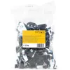 StarTech.com 100 Adhesive Cable Management Clips Black - Network/Ethernet/Office Desk/Computer Cord Organizer - Sticky Cable/Wire Holders - Nylon Self Adhesive Clamp UL/94V-2 Fire Rated