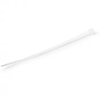 StarTech.com 4 inch(10cm) Cable Ties - 1/16 inch(2mm) wide, 7/8 inch(22mm) Bundle Diameter, 18lb(8kg) Tensile Strength, Nylon Self Locking Zip Ties with Curved Tip - 94V-2/UL Listed, 1000 Pack - White