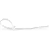 StarTech.com 4 inch(10cm) Cable Ties - 1/16 inch(2mm) wide, 7/8 inch(22mm) Bundle Diameter, 18lb(8kg) Tensile Strength, Nylon Self Locking Zip Ties with Curved Tip - 94V-2/UL Listed, 1000 Pack - White