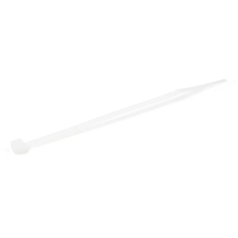 StarTech.com 4 inch(10cm) Cable Ties - 1/16 inch(2mm) wide, 7/8 inch(22mm) Bundle Diameter, 18lb(8kg) Tensile Strength, Nylon Self Locking Zip Ties with Curved Tip - 94V-2/UL Listed, 1000 Pack - White