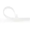StarTech.com 5 inch(12cm) Reusable Cable Ties - 1/4 inch(7mm) wide, 1-1/8 inch(30mm) Bundle Dia. 50lb(22kg) Tensile Strength, Releasable Nylon Ties, Indoor/Outdoor, 94V-2/UL Listed, 100 Pack - White