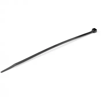 StarTech.com 8 inch(20cm) Cable Ties - 1/8 inch(4mm) wide, 2-1/8 inch(55mm) Bundle Diameter, 50lb(22kg) Tensile Strength, Nylon Self Locking Zip Ties with Curved Tip - 94V-2/UL Listed, 100 Pack - Black