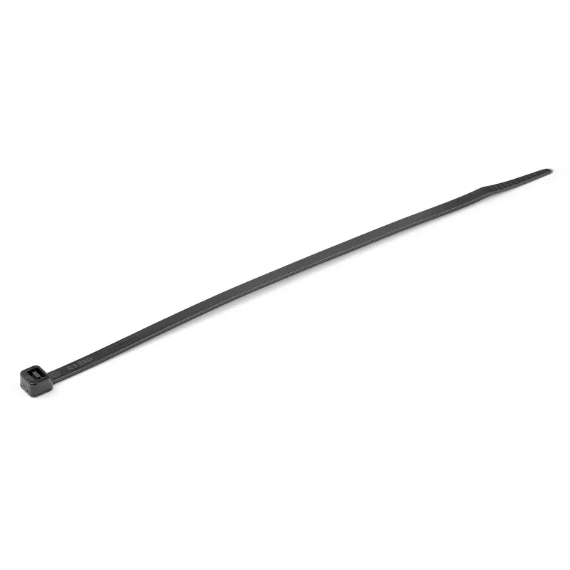 StarTech.com 8 inch(20cm) Cable Ties - 1/8 inch(4mm) wide, 2-1/8 inch(55mm) Bundle Diameter, 50lb(22kg) Tensile Strength, Nylon Self Locking Zip Ties w/ Curved Tip - 94V-2/UL Listed, 1000 Pack - Black