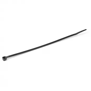 StarTech.com 10 inch(25cm) Cable Ties - 1/8 inch(4mm) wide, 2-5/8 inch(68mm) Bundle Diameter, 50lb(22kg) Tensile Strength, Nylon Self Locking Zip Ties w/ Curved Tip - 94V-2/UL Listed, 100 Pack - Black
