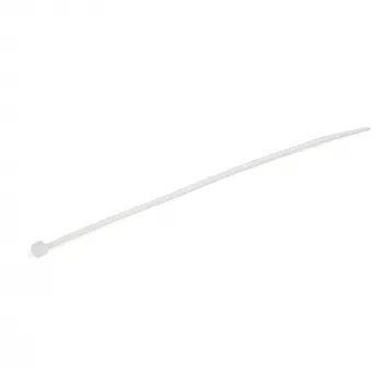 StarTech.com 100-Pack 6 inch(15cm) Cable Ties - 1/8 inch(3.6mm) wide, 1-3/8 inch(39mm) Bundle Diameter, 40lb(18kg) Tensile Strength, Nylon Self Locking Zip Ties with Curved Tip, UL Listed, White - TAA