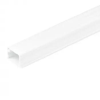StarTech.com Solid Cable Management Raceway with Adhesive Tape & Cover, 3/4 inch(19mm)W x 1/2 inch(13mm)H - 6ft(1.8m) length, PVC Network/Power Cord Hider Kit - Wall Wire Duct System, UL Listed