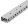 StarTech.com Open Slot Cable Management Raceway with Cover, 1-1/2 inch(38mm)W x 1 inch(25mm)H - 6.5ft(2m) length - 1/4 inch(8mm) Slots, PVC Network Cable Hider/Wall Wire Duct, Max 20 Cables, UL Listed