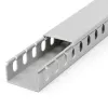 StarTech.com Open Slot Cable Management Raceway with Cover, 1-1/2 inch(38mm)W x 1 inch(25mm)H - 6.5ft(2m) length - 1/4 inch(8mm) Slots, PVC Network Cable Hider/Wall Wire Duct, Max 20 Cables, UL Listed