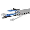 StarTech.com Open Slot Cable Management Raceway with Cover, 1-1/2 inch(38mm)W x 1 inch(25mm)H - 6.5ft(2m) length - 1/4 inch(8mm) Slots, PVC Network Cable Hider/Wall Wire Duct, Max 20 Cables, UL Listed