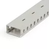 StarTech.com Open Slot Cable Management Raceway with Cover, 2 inch(50mm)W x 1 inch(25mm)H - 6.5ft(2m) length - 1/4 inch(8mm) Slots, PVC Network Cable Hider/Wall Wire Duct, Max 25 Cables, UL Listed