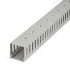 StarTech.com Open Slot Cable Management Raceway with Cover, 2 inch(50mm)W x 2 inch(50mm)H - 6.5ft(2m) length - 1/4 inch(8mm) Slots, PVC Network Cable Hider/Wall Wire Duct, Max 80 Cables, UL Listed