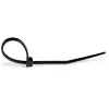 StarTech.com 1000-Pack 6 inch(15cm) Cable Ties - 1/8 inch(3.6mm) wide, 1-3/8 inch(39mm) Bundle Diameter, 40lb(18kg) Tensile Strength, Nylon Self Locking Zip Ties with Curved Tip, UL Listed, Black - TAA