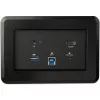 StarTech.com Conference Room Docking Station - Universal Laptop Dock - 4K HDMI, 60W Power Delivery, USB Hub, GbE, Audio - In-Table Connectivity Box For Huddle/Boardroom Collaboration Space