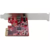 StarTech.com 1-Port USB 3.2 Gen 2x2 PCIe Card, USB-C 20Gbps SuperSpeed PCI Express 3.0 x4 Controller Card, USB Type-C Adapter Card, Data Only, Windows/macOS/Linux, TAA