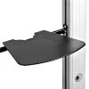 StarTech.com Dual TV Cart for 37-60in VESA TVs up to 110lb/50kg each - Height Adjustable TV Mount, Mobile Display Cart w/ Equipment Shelves - Rolling TV Cart on Wheels - Rolling TV Stand