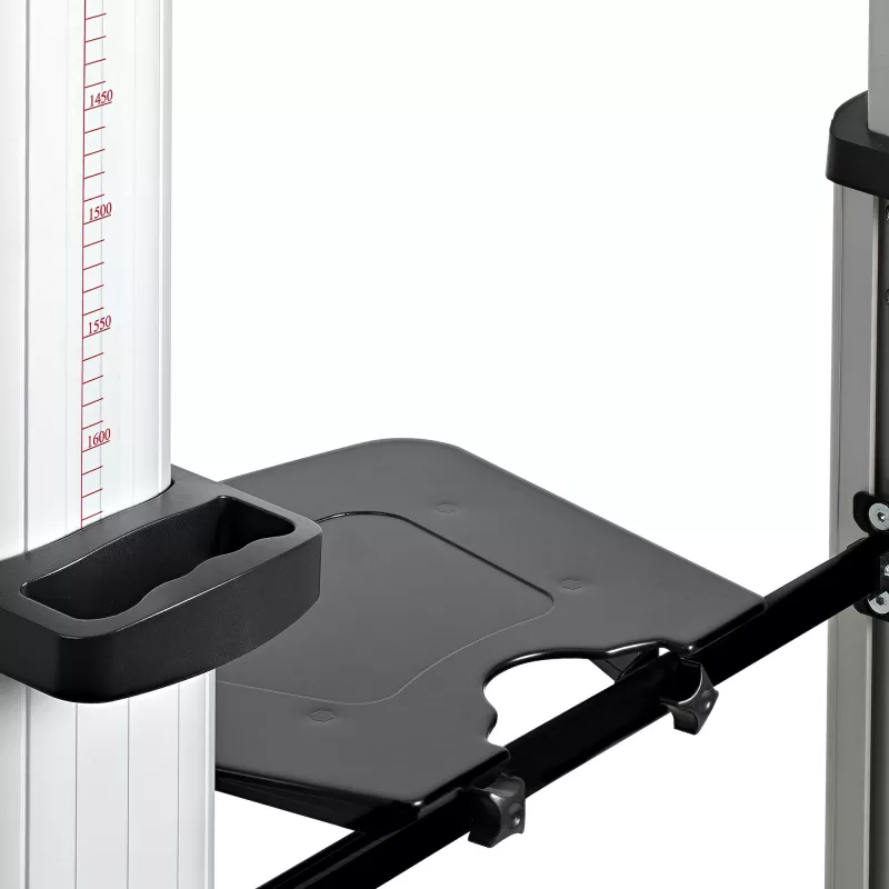 StarTech.com Dual TV Cart for 37-60in VESA TVs up to 110lb/50kg each - Height Adjustable TV Mount, Mobile Display Cart w/ Equipment Shelves - Rolling TV Cart on Wheels - Rolling TV Stand