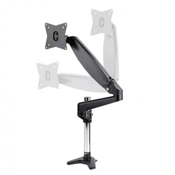 StarTech.com Desk Mount Monitor Arm for Single VESA Display up to 32 inch or 49 inch Ultrawide 8kg/17.6lb - Full Motion Articulating & Height Adjustable - C-Clamp, Grommet - Single Monitor Arm