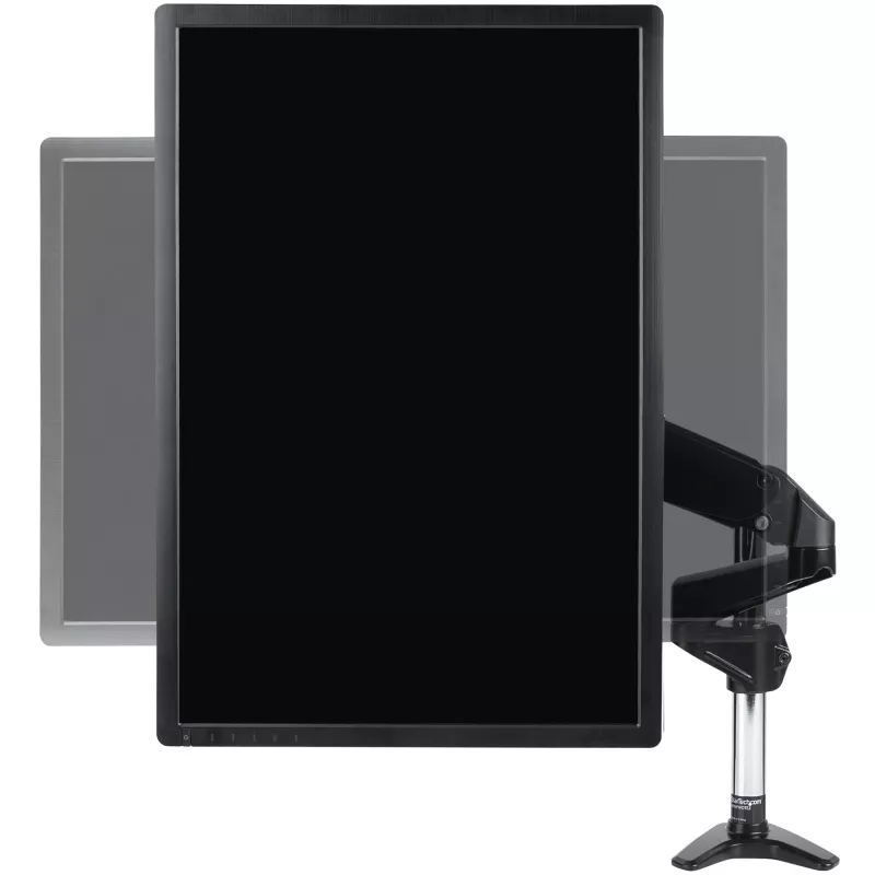 StarTech.com Desk Mount Monitor Arm for Single VESA Display up to 32 inch or 49 inch Ultrawide 8kg/17.6lb - Full Motion Articulating & Height Adjustable - C-Clamp, Grommet - Single Monitor Arm