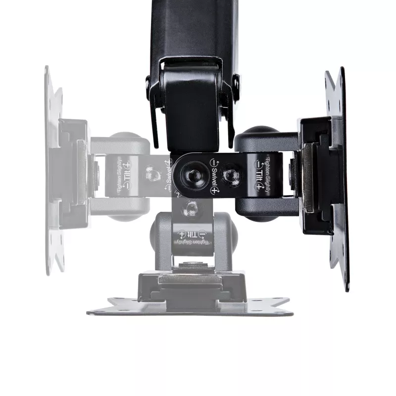 StarTech.com Desk Mount Monitor Arm for Single VESA Display up to 32 inch or 49 inch Ultrawide 8kg/17.6lb - Full Motion Articulating & Height Adjustable - C-Clamp, Grommet - Single Monitor Arm
