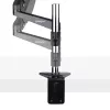 StarTech.com Desk Mount Monitor Arm for Single VESA Display up to 32 inch or 49 inch Ultrawide 8kg/17.6lb - Full Motion Articulating & Height Adjustable - C-Clamp, Grommet - Single Monitor Arm