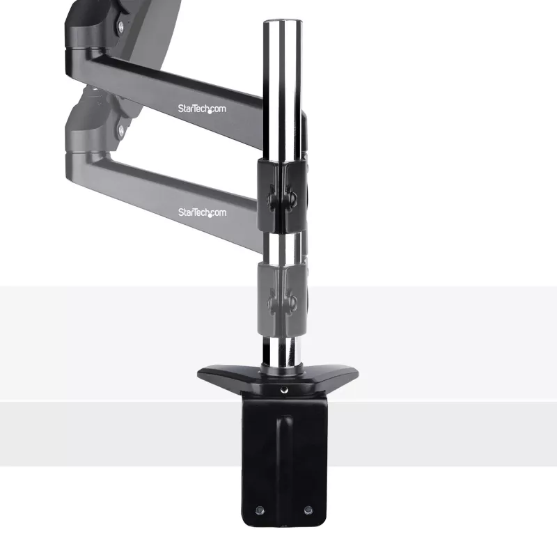 StarTech.com Desk Mount Monitor Arm for Single VESA Display up to 32 inch or 49 inch Ultrawide 8kg/17.6lb - Full Motion Articulating & Height Adjustable - C-Clamp, Grommet - Single Monitor Arm