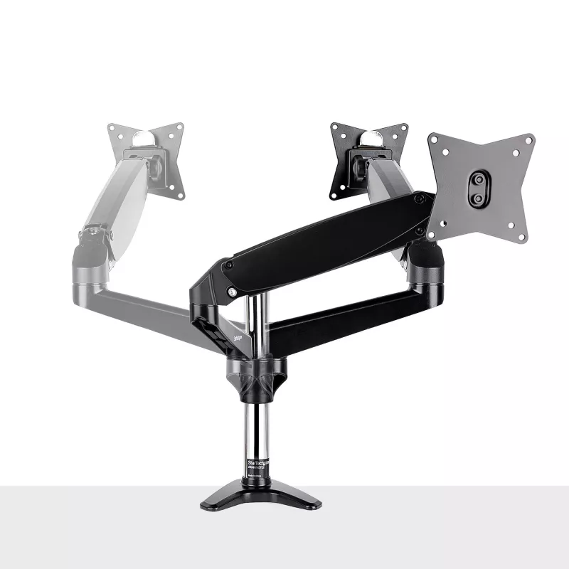 StarTech.com Desk Mount Monitor Arm for Single VESA Display up to 32 inch or 49 inch Ultrawide 8kg/17.6lb - Full Motion Articulating & Height Adjustable - C-Clamp, Grommet - Single Monitor Arm