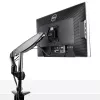 StarTech.com Desk Mount Monitor Arm for Single VESA Display up to 32 inch or 49 inch Ultrawide 8kg/17.6lb - Full Motion Articulating & Height Adjustable - C-Clamp, Grommet - Single Monitor Arm