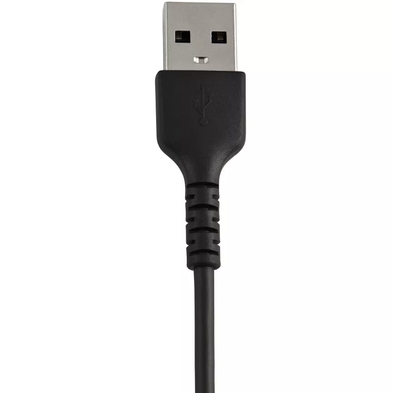 StarTech.com 12inch (30cm) Durable Black USB-A to Lightning Cable - Heavy Duty Rugged Aramid Fiber USB Type A to Lightning Charger/Sync Power Cord - Apple MFi Certified iPad/iPhone 12