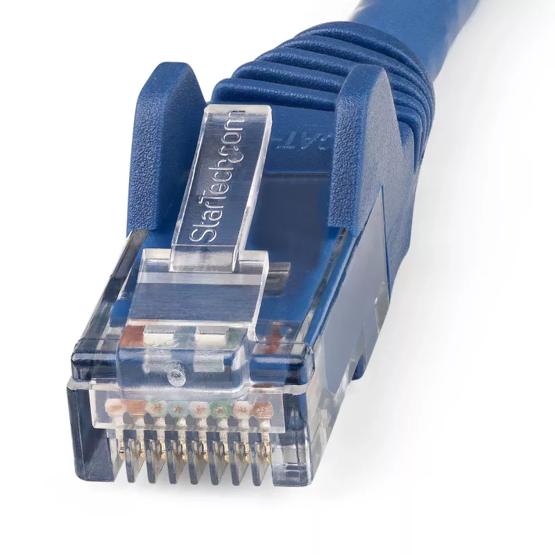 StarTech.com 1m CAT6 Ethernet Cable - LSZH (Low Smoke Zero Halogen) - 10 Gigabit 250Mhz 100W PoE RJ45 10GbE UTP Network Patch Cord Snagless with Strain Relief - Blue, CAT 6, ETL Verified, 24AWG